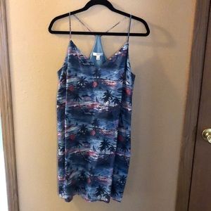 J Crew sundress side zipper Tank dress.